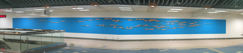 台北捷運亞東醫院站(玻璃.led)2005